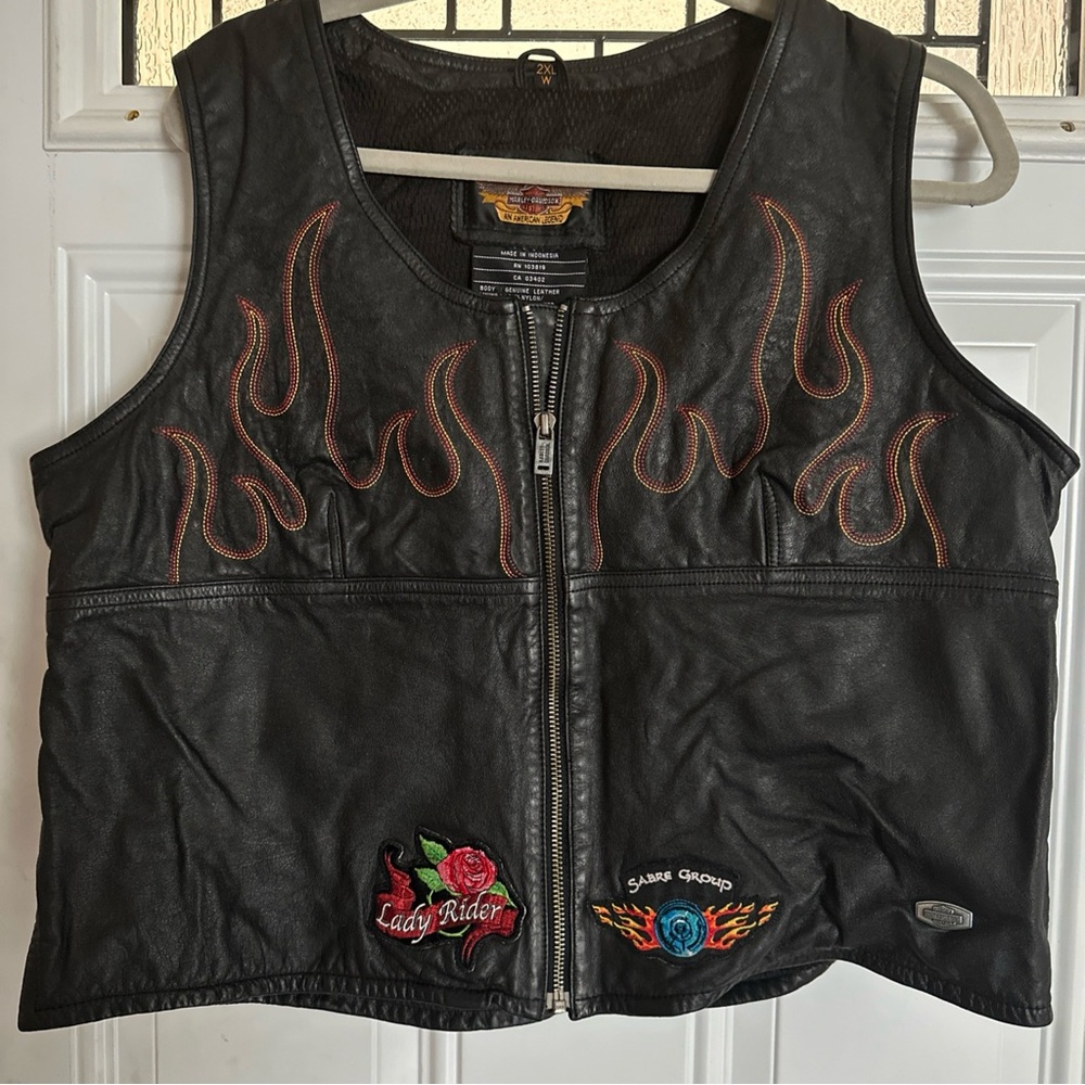 Harley-Davidson Black Leather Vest